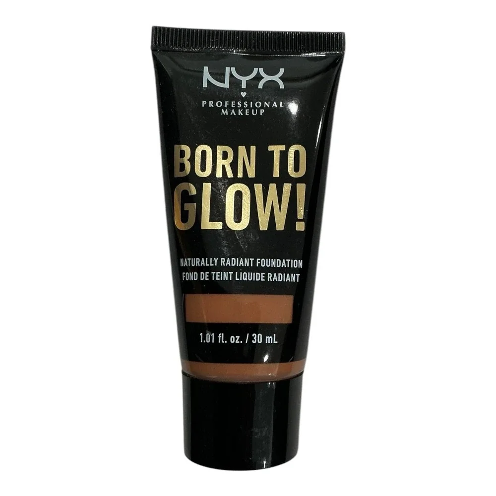 NYX Born To Glow Foundation Mahogany BTGRF16 Radiant Liquid 30ml